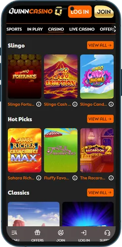 QuinnBet casino apk